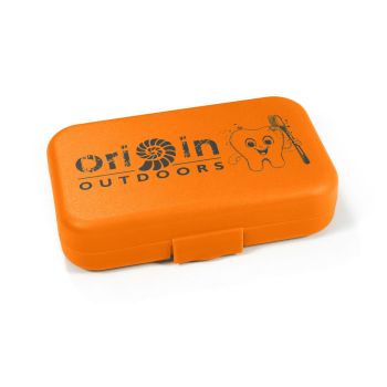 Preview: Dose Orange geschlossen Zahnputzset Travel von Origini Outdoors